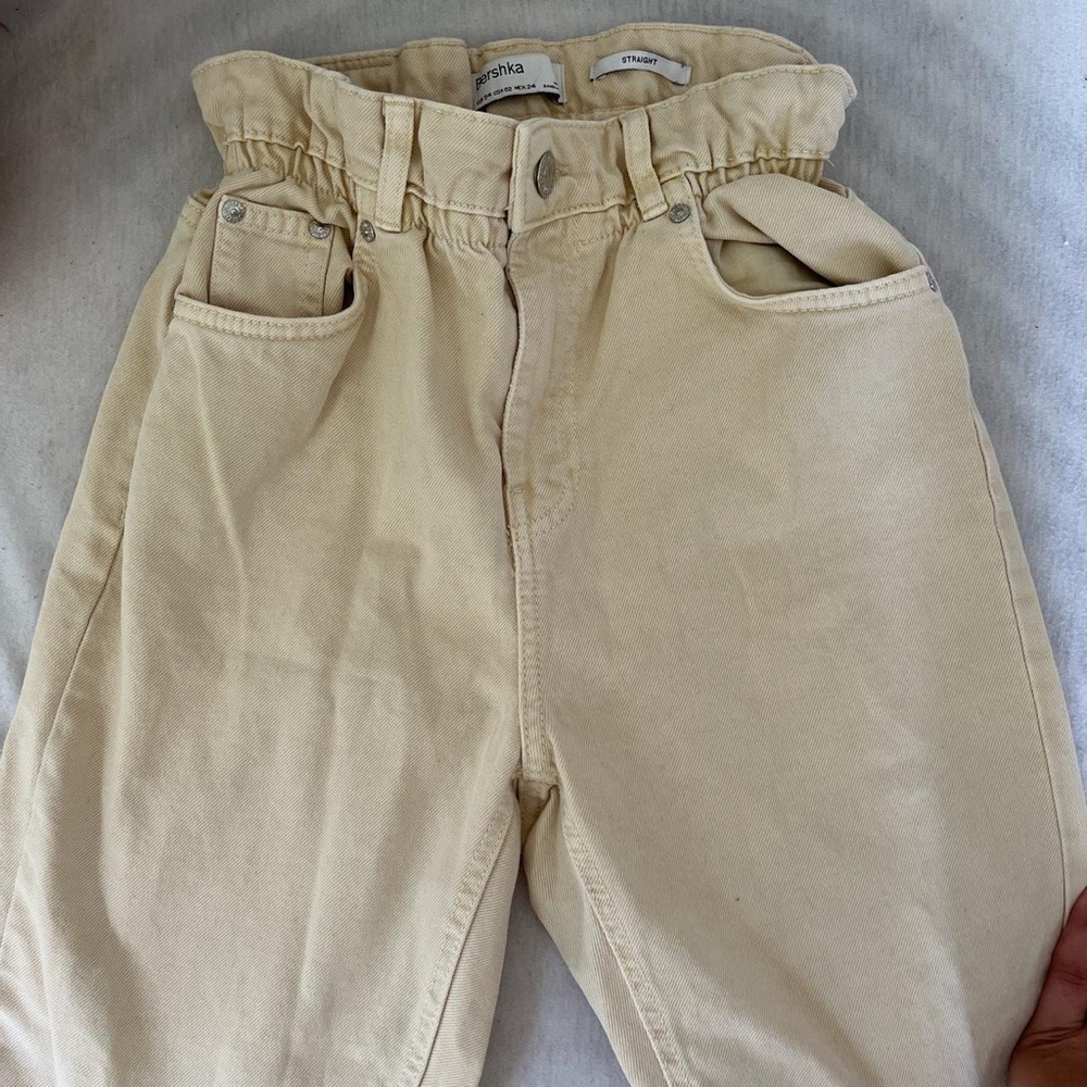 bershka paper bag jeans